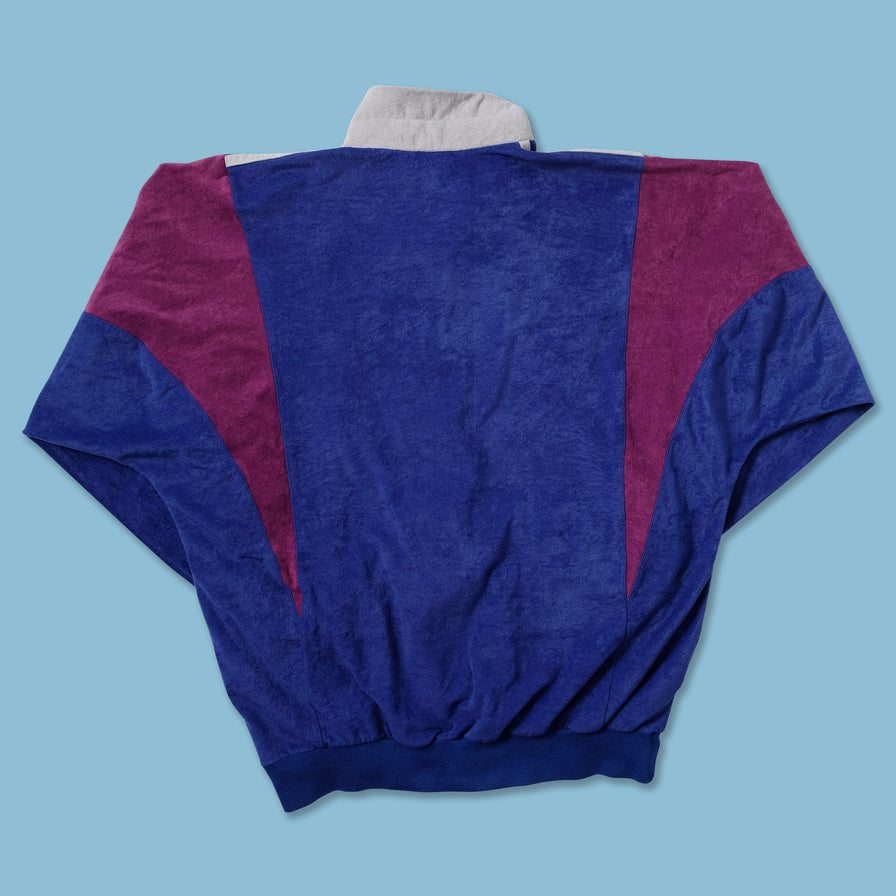 Vintage adidas Velour Track Jacket Medium - Double Double Vintage