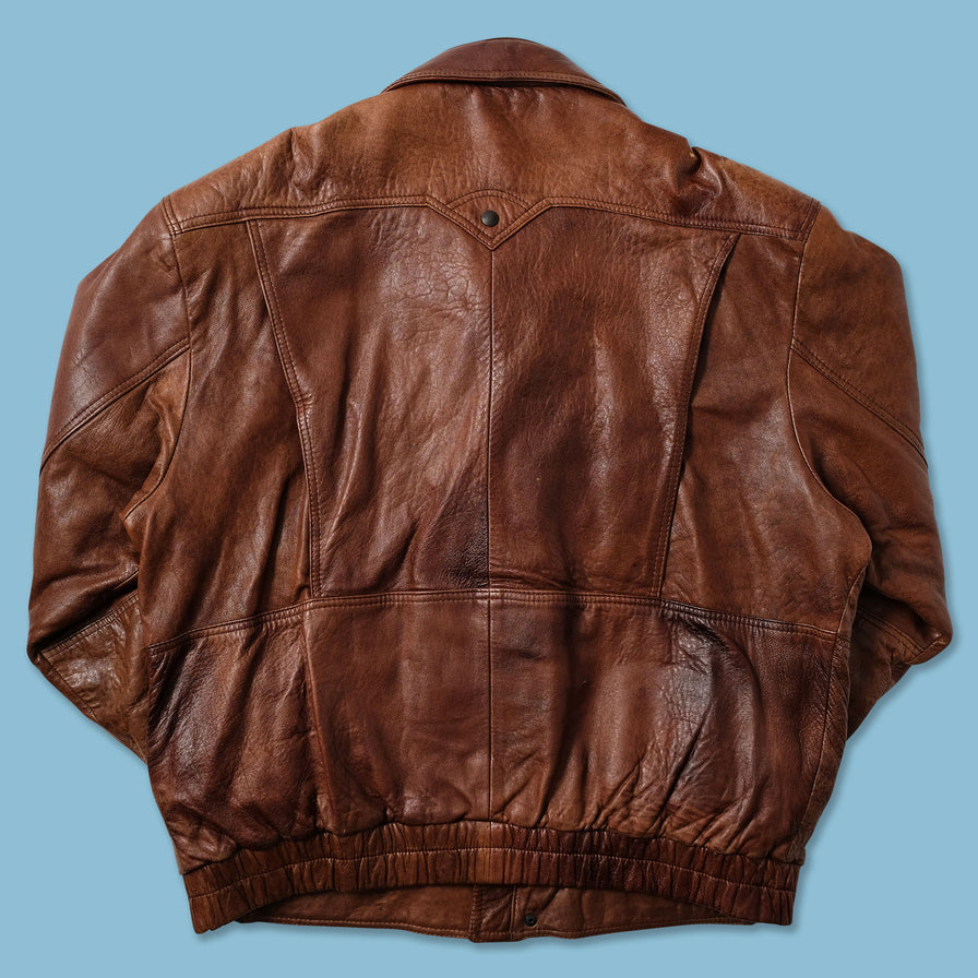 Vintage Flight Leather Jacket XLarge - Double Double Vintage