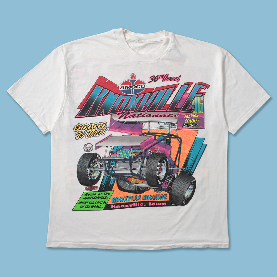 1996 Knoxville Drag Racing T-Shirt Large - Double Double Vintage