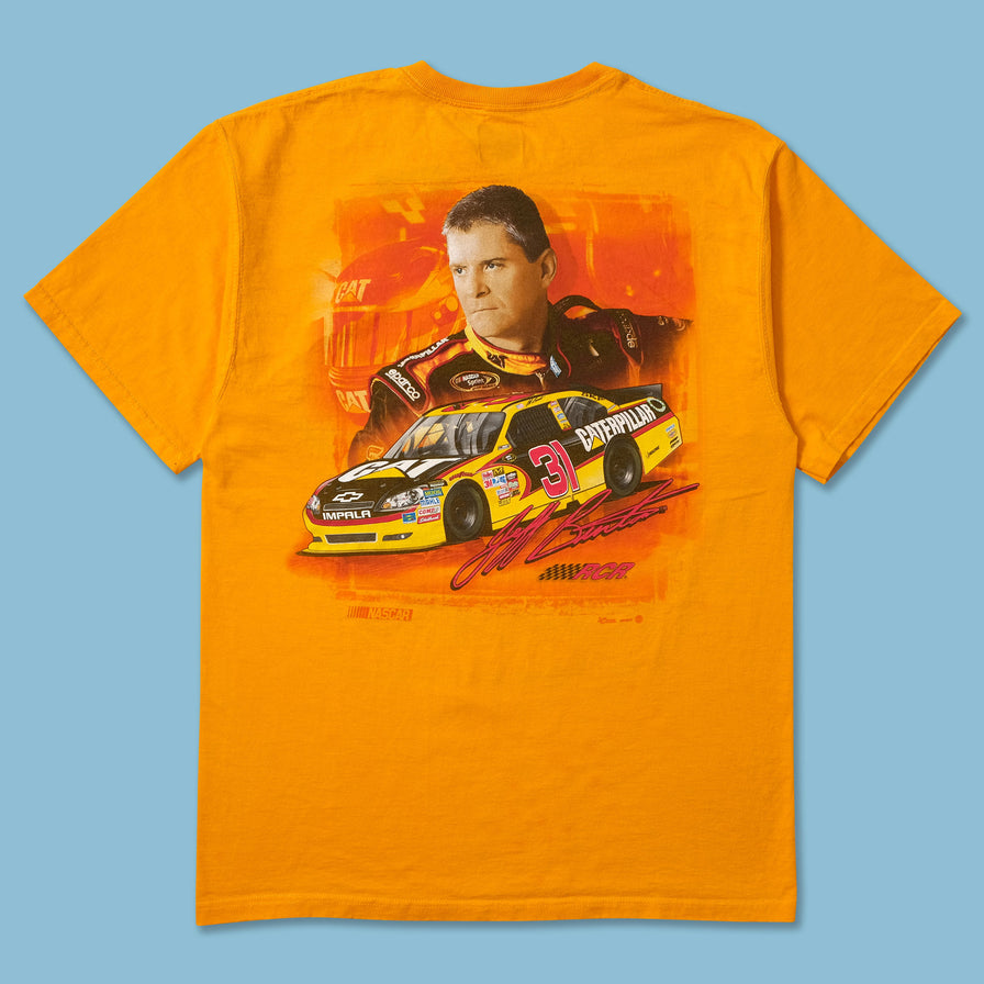 Jeff Burton Cat Racing T-Shirt Medium - Double Double Vintage