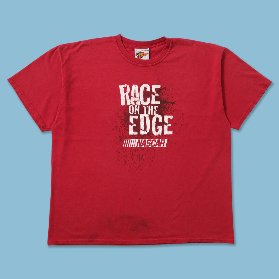 Vintage Nascar Race On The Edge T-Shirt XLarge - Double Double Vintage