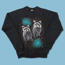 Vintage Raccoon Sweater Small