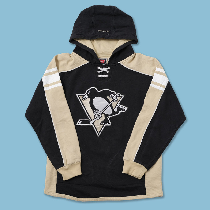 Vintage Reebok Penguins Hoody XSmall