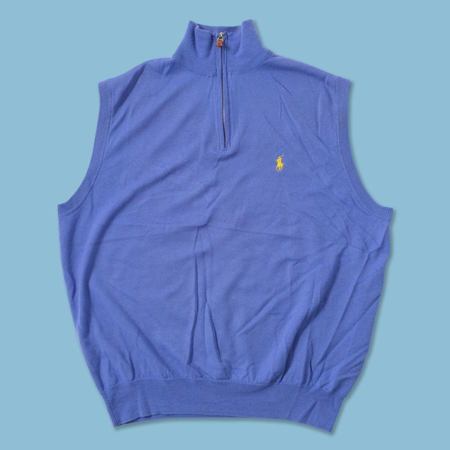 Polo Ralph Lauren Q-Zip Sweater Vest Medium 