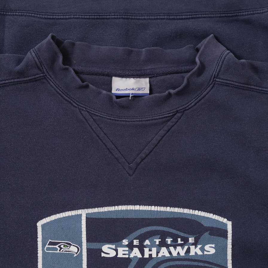 Vintage Reebok Seattle Seahawks Sweater Large 