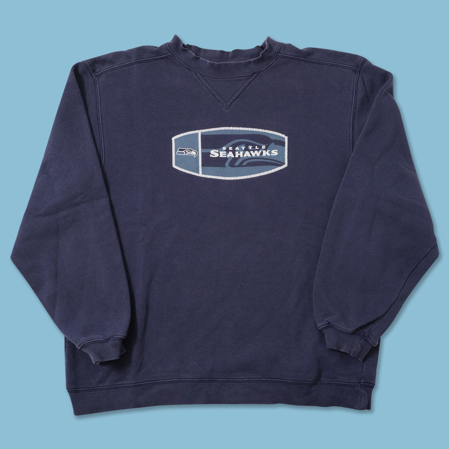 Vintage Reebok Seattle Seahawks Sweater Large 