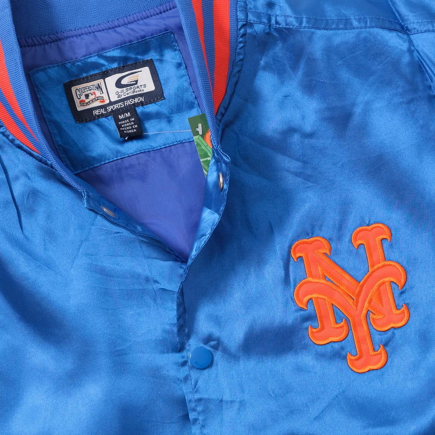 New York Mets Satin College Jacket Medium 