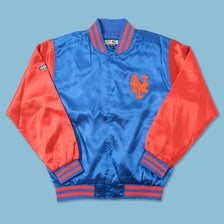 New York Mets Satin College Jacket Medium 
