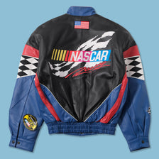 Vintage DS Nascar Leather Jacket Small 