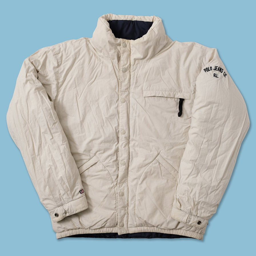 Vintage Reversible Polo Ralph Lauren Puffer Jacket Medium 