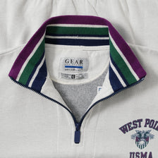 Vintage West Point USMA Q-Zip Sweater XLarge 