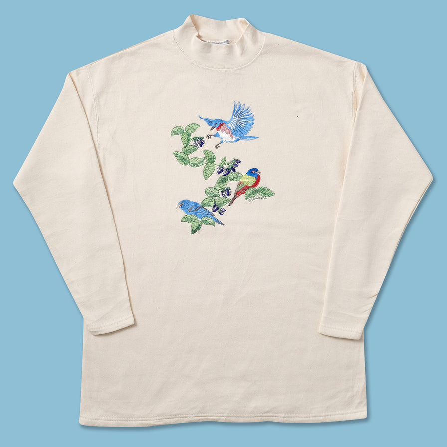 Vintage Birds Sweater Medium 