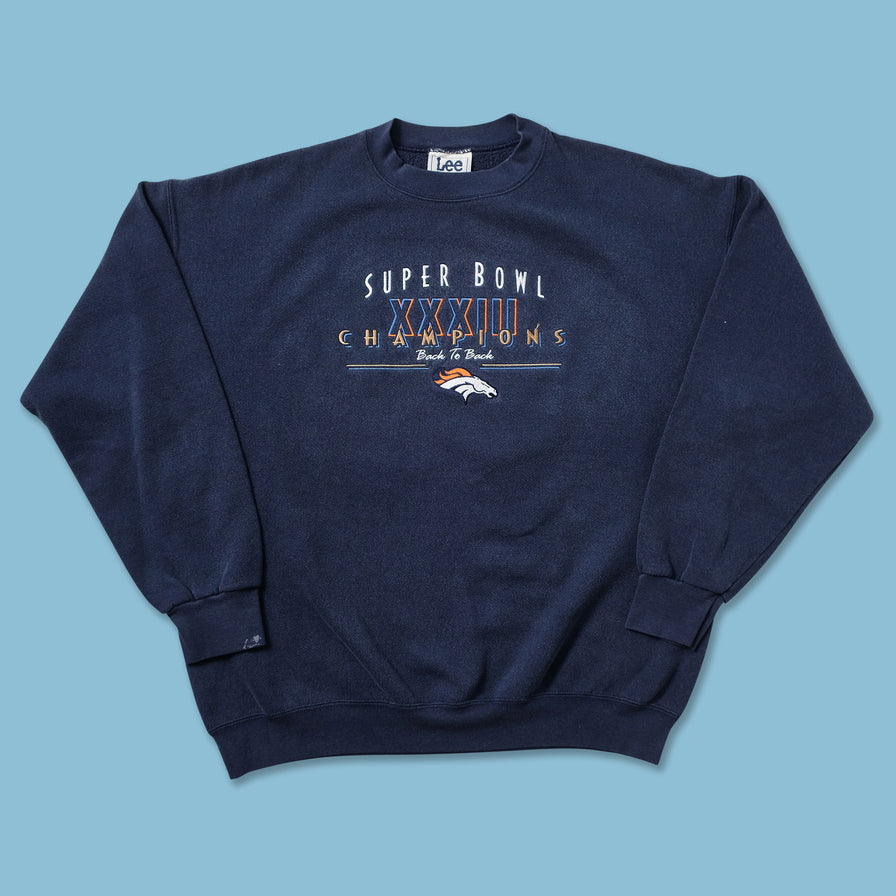 1999 Denver Broncos Super Bowl Sweater XLarge 
