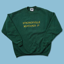 Vintage Strongsville Mustangs Sweater Large 