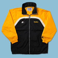 Vintage Starter Pittsburgh Steelers Track Jacket Large 