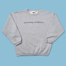 Vintage University Of Illinois Sweater Medium 