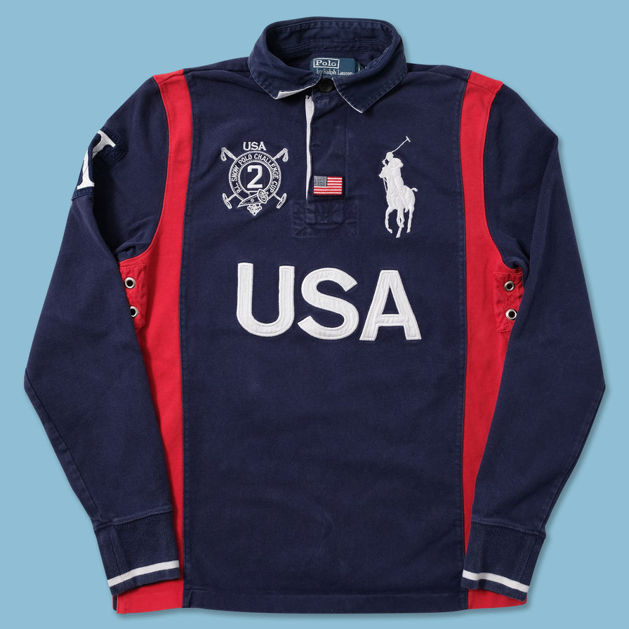 Vintage Polo Ralph Lauren Rugby Sweater Small - Double Double Vintage