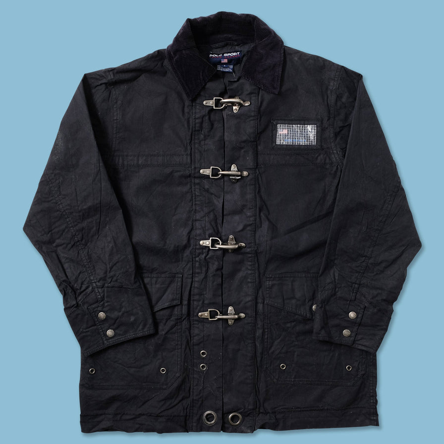 Vintage Polo Sport Waxed Jacket Small - Double Double Vintage