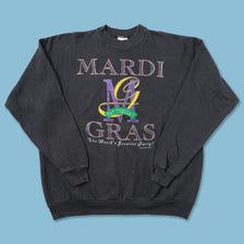 Vintage Mardi Gras Sweater Large