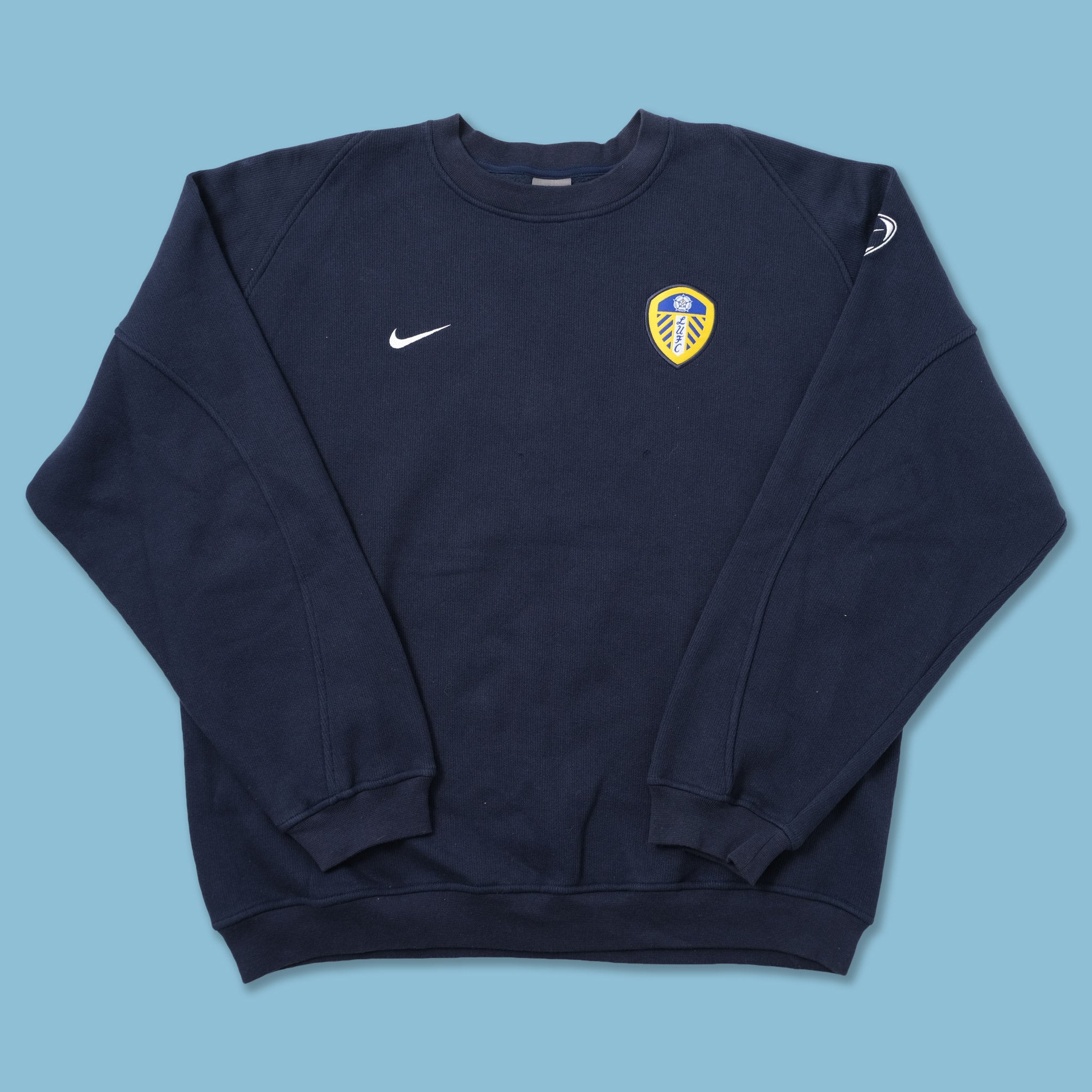 Leeds United Nike 長袖ポロシャツ ビンテージ Vintage Nike Leeds United Sweater Large / XLarge kaufen – Double