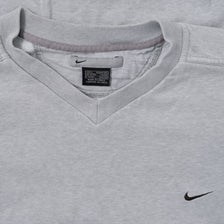 Vintage Nike V-Neck Mini Swoosh Sweater Large