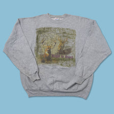 Vintage Deer Sweater XLarge