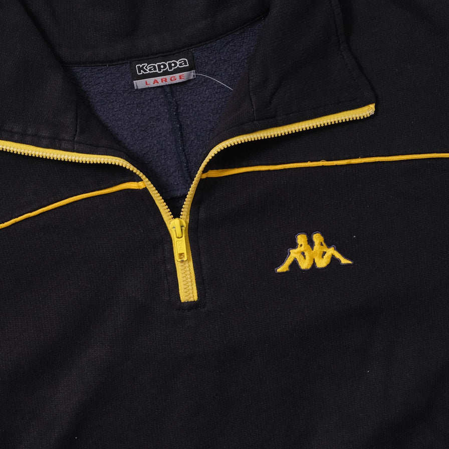 Vintage Kappa Q-Zip Sweater Large 