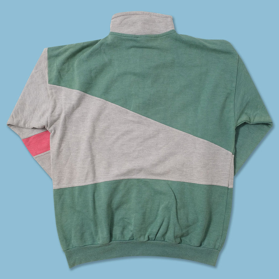 Vintage American Sports Q-Zip Sweater Large 