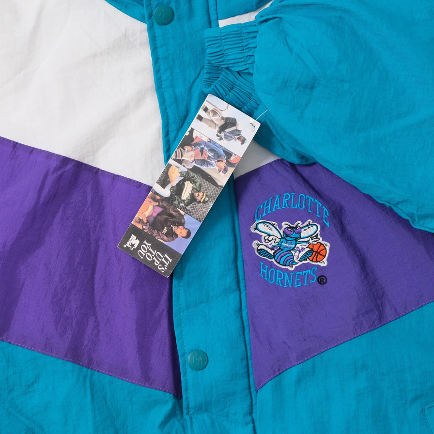Vintage DS Starter Charlotte Hornets Jacket XLarge 