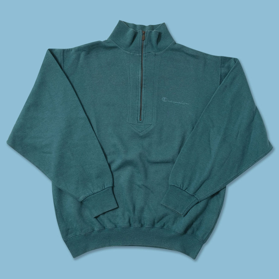 Vintage Champion Q-Zip Sweater Large 