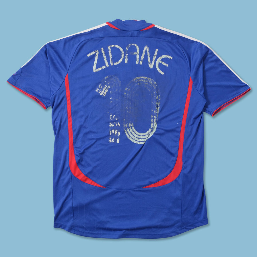 Vintage adidas France Zidane Jersey Large 