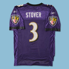 Vintage Baltimore Ravens Stover Jersey Large 