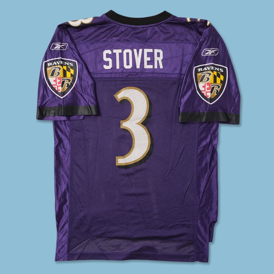 Vintage Baltimore Ravens Stover Jersey Large 
