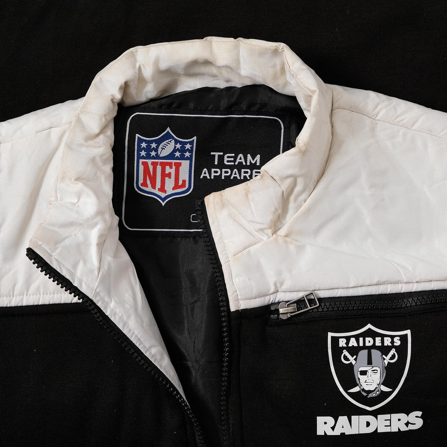 Vintage Oakland Raiders Padded Vest Small 