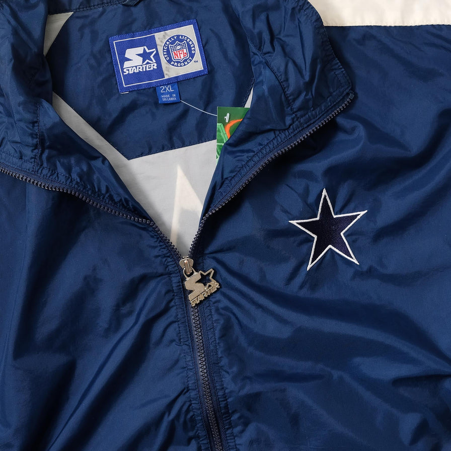 Vintage Starter Dallas Cowboys Track Jacket XXL 