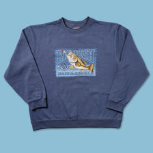 Vintage Fishing Sweater XLarge 