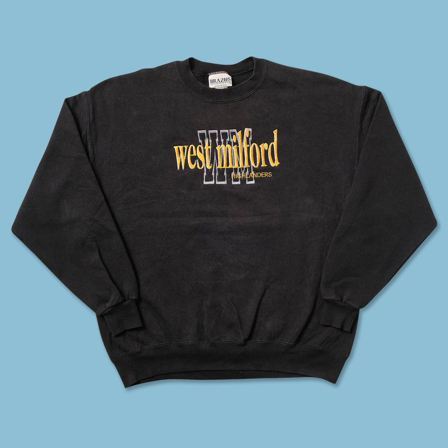 Vintage West Milford Highlanders Sweater Large 