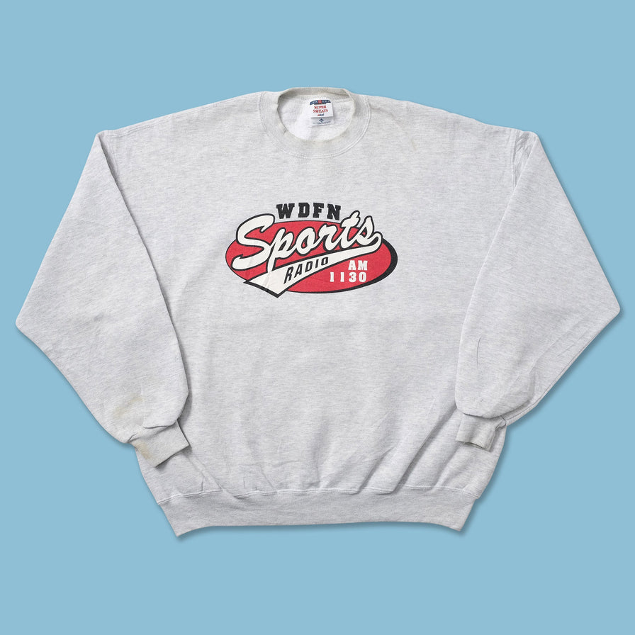 Vintage WDFN Sports Radio Sweater XLarge 
