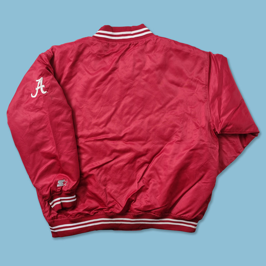 Vintage Starter Alabama Satin Bomber Jacket XLarge 