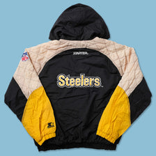 Vintage Starter Pittsburgh Steelers Padded Jacket Large 