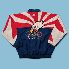Vintage Starter USA Olympics Light Jacket XLarge 