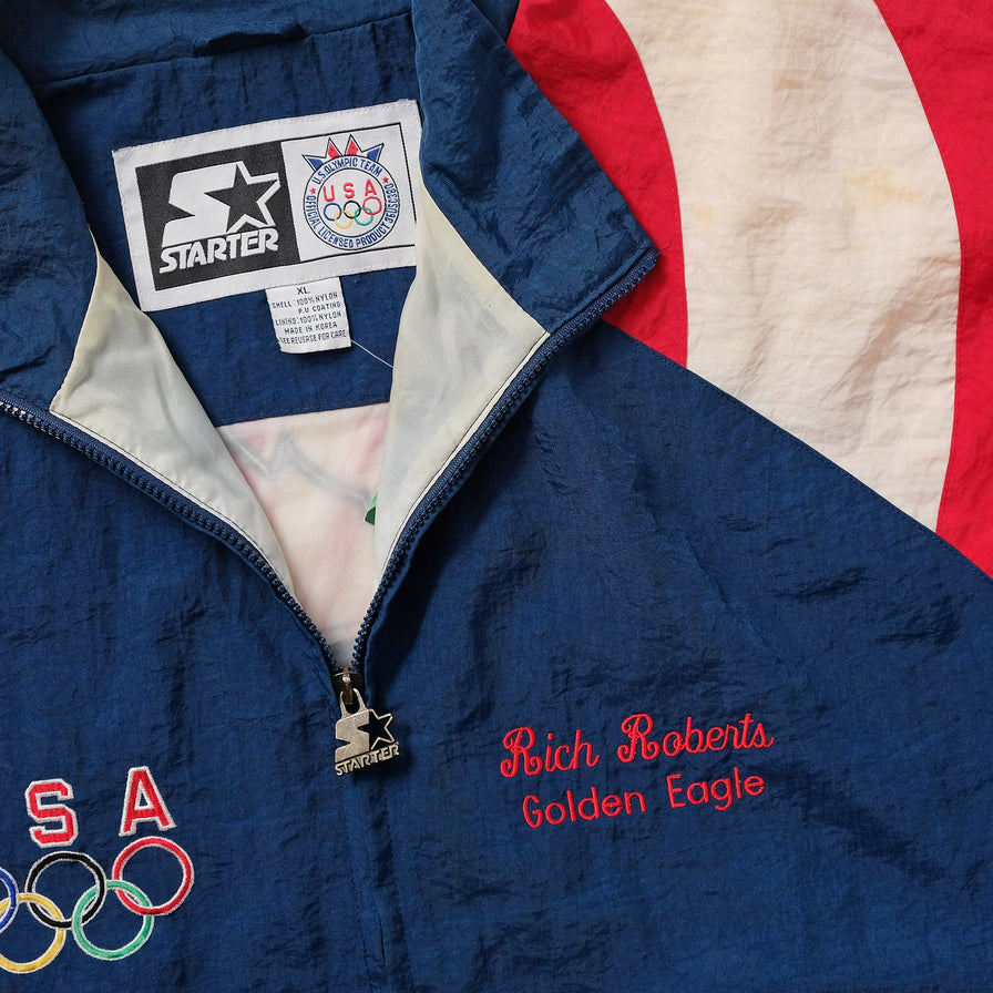 Vintage Starter USA Olympics Light Jacket XLarge 