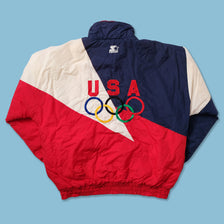 Vintage Starter USA Olympics Padded Jacket XLarge 