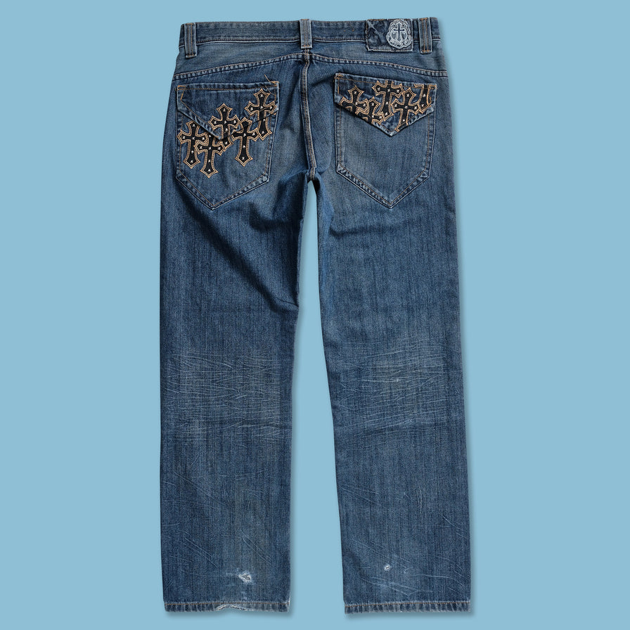 Y2K Pepe Denim Pants 38x34 