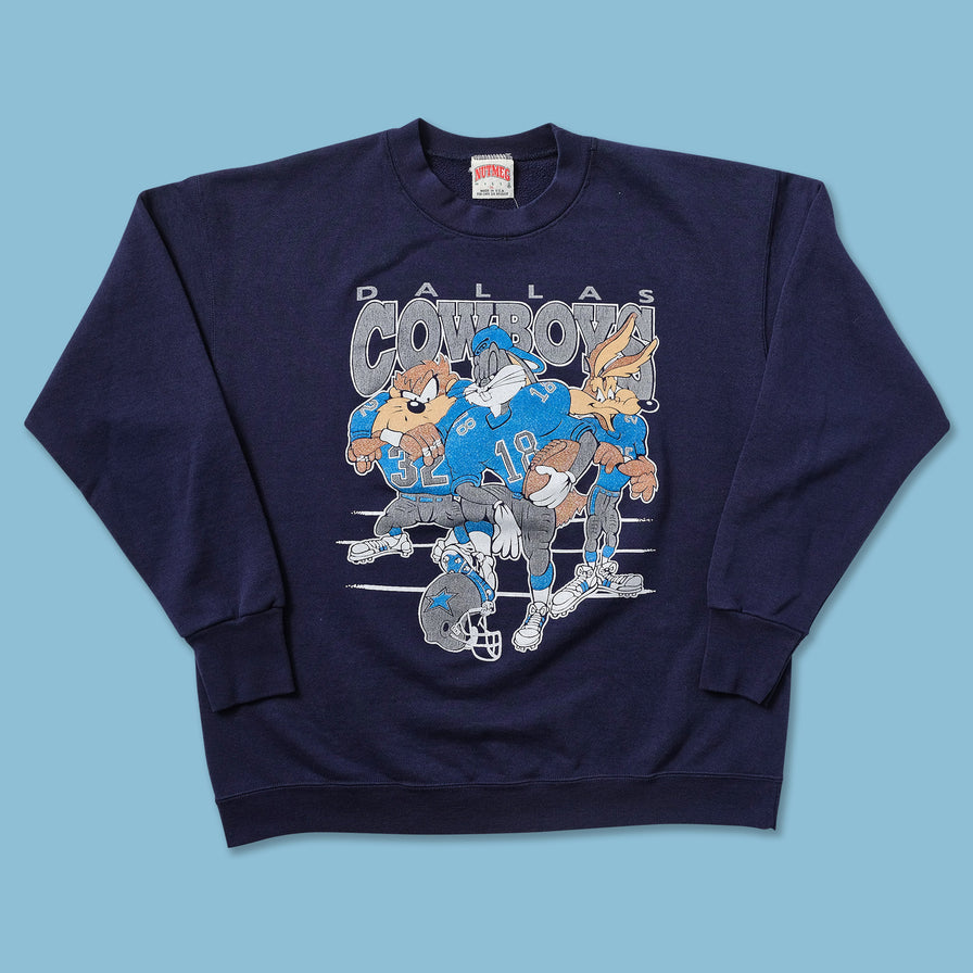 Vintage Dallas Cowboys Looney Tunes Sweater Medium 