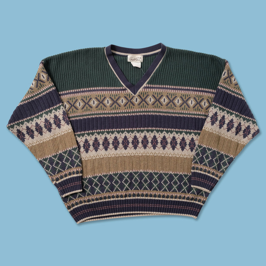 Vintage Knit Sweater Large - Double Double Vintage