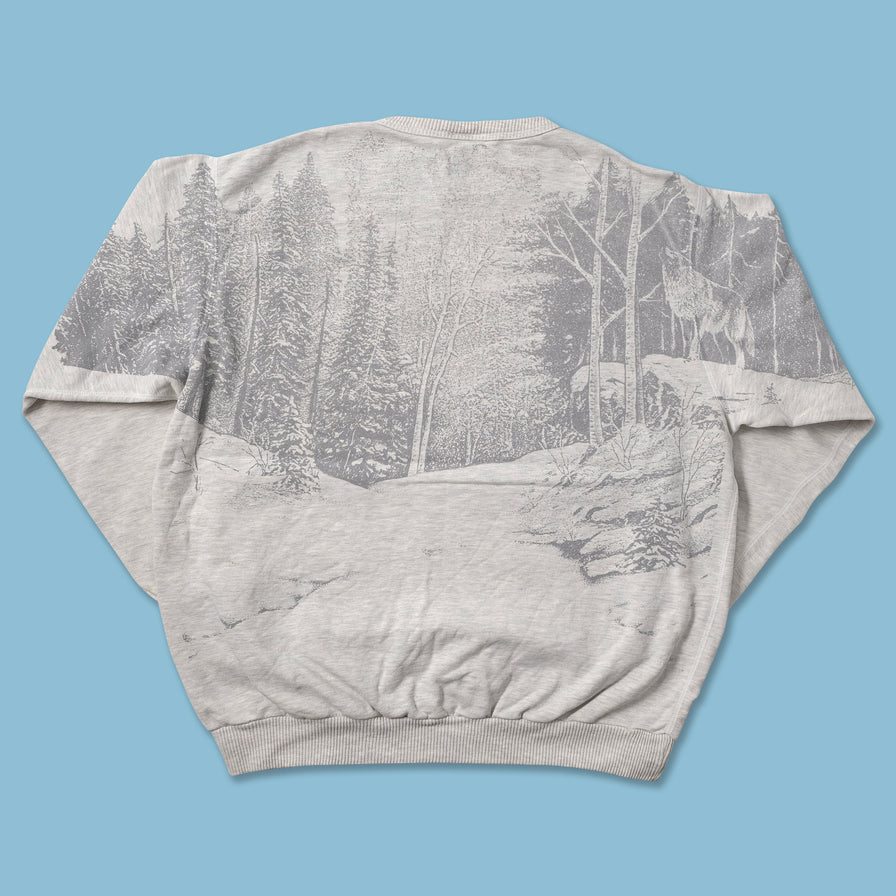 Vintage Wolf Sweater XLarge - Double Double Vintage