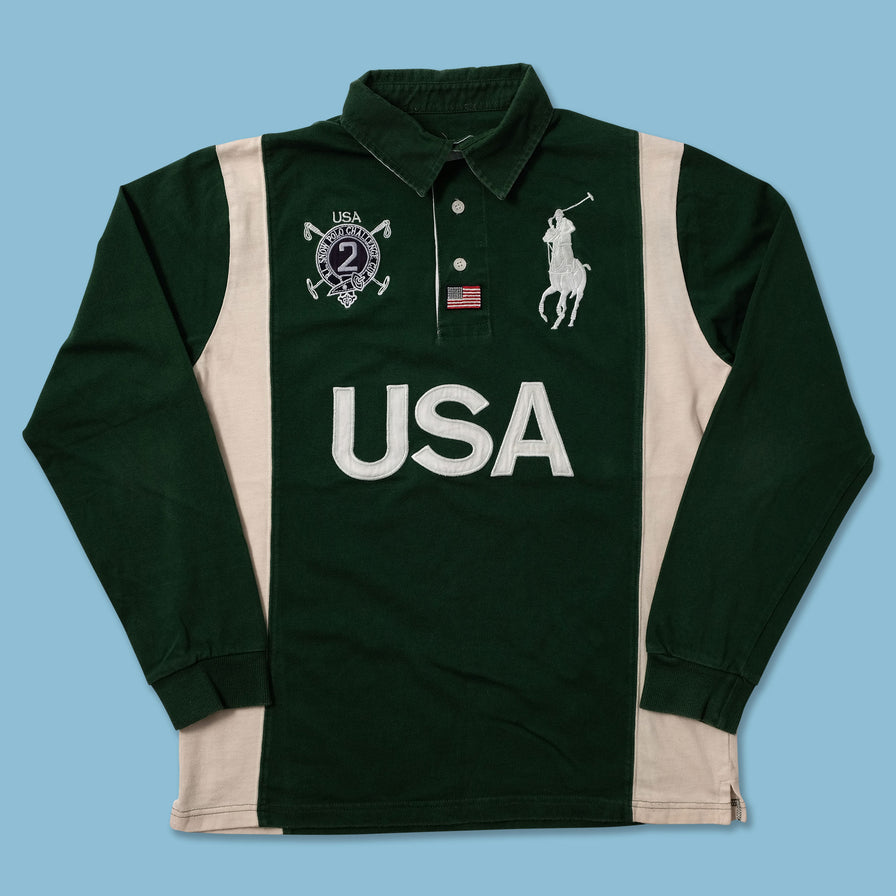 Vintage Polo Ralph Lauren Rugby Sweater Small - Double Double Vintage