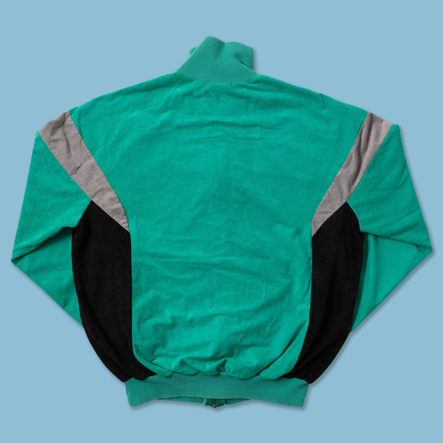 Vintage adidas Velour Track Jacket Small - Double Double Vintage