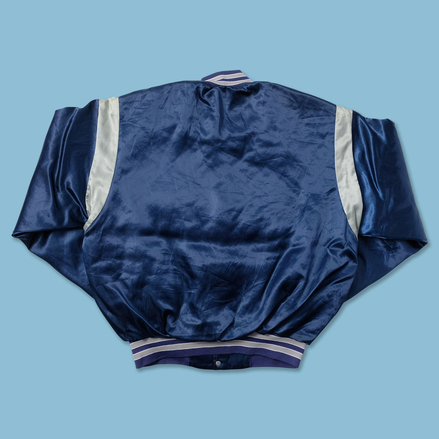 Vintage Dallas Cowboys Satin Bomber Jacket Medium - Double Double Vintage